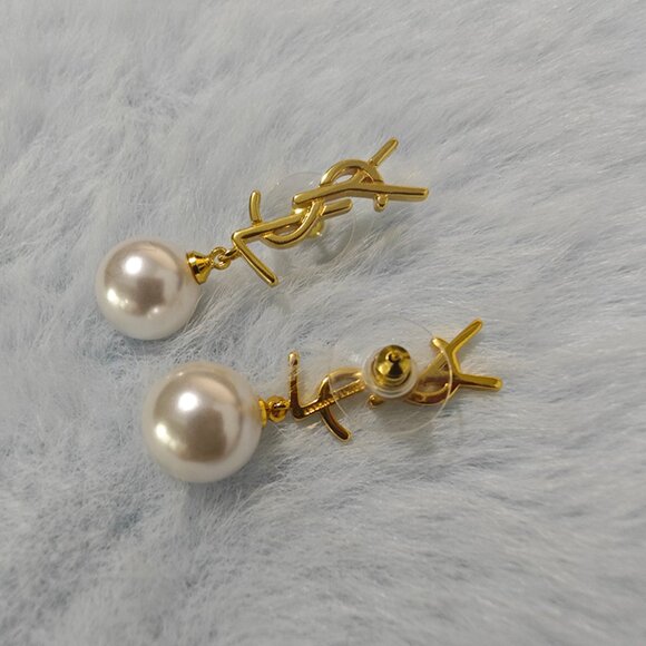 Yves Saint Laurent Pearl Earrings - Picture 5 of 5